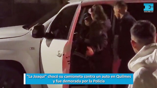 La Joaqui chocó su camioneta contra un auto en Quilmes y fue demorada por la Policía
