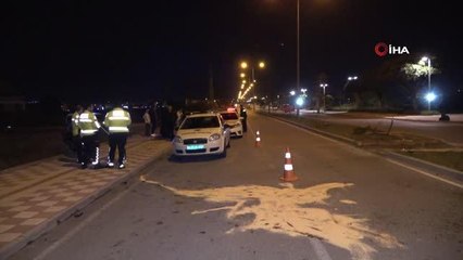 Motosikletteki kaskı takmayan genç kazada ağır yaralandı