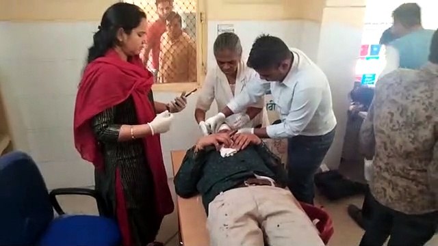 रोडवेज बस व क्रेन में भिडंत, मची चीख पुकार, 22 घायल