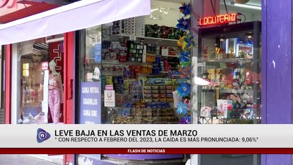 LEVE BAJA EN LAS VENTAS DE MARZO