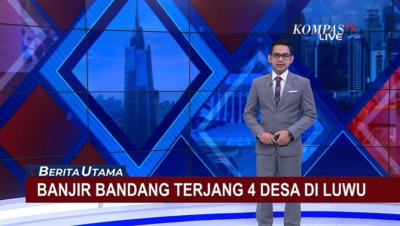 Akibat Luapan Sungai Susodi Luwu, 4 Desa Hingga Jalan Trans-Sulawesi Terendam Banjir!