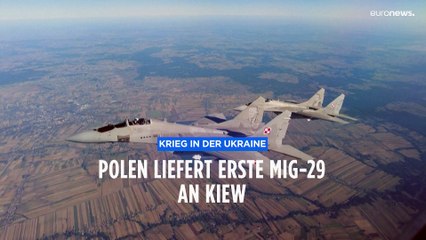 MiG-29 Kampfjets aus Polen und Robert Habeck in der Ukraine
