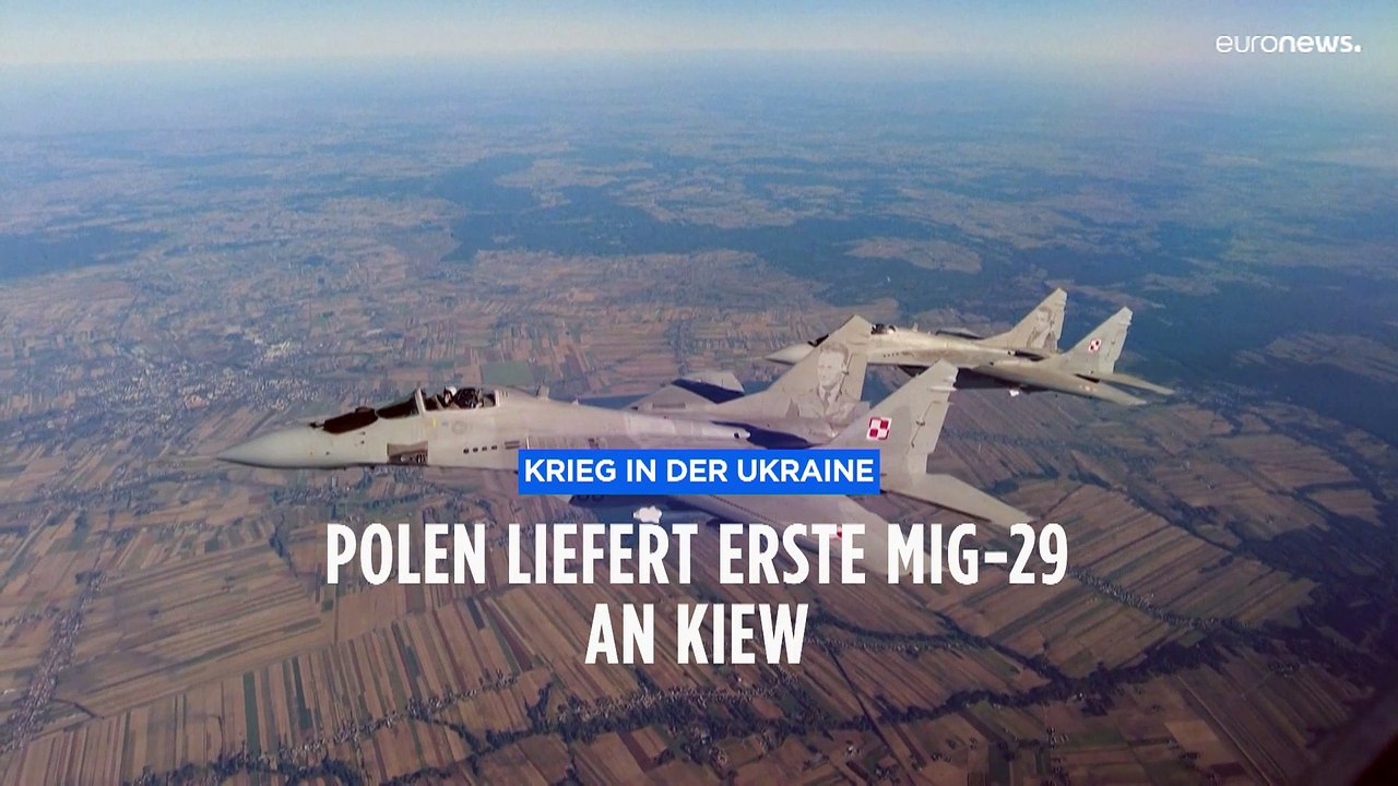 MiG-29 Kampfjets aus Polen und Robert Habeck in der Ukraine