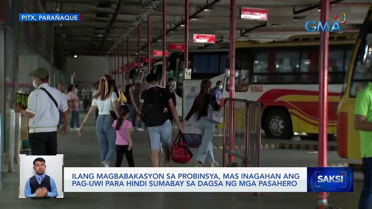 Ilang magbabakasyon sa probinsya, mas inagahan ang pag-uwi para hindi sumabay sa dagsa ng mga pasahero | Saksi