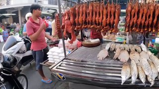 Best Cambodian street food Tasty Delicious Roasted Pork Ribs| Duck & Fish in Phnom Penh 2023