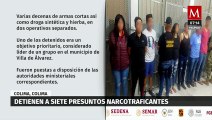 En Colima, detienen a presuntos narcotraficantes y aseguran decenas de armas