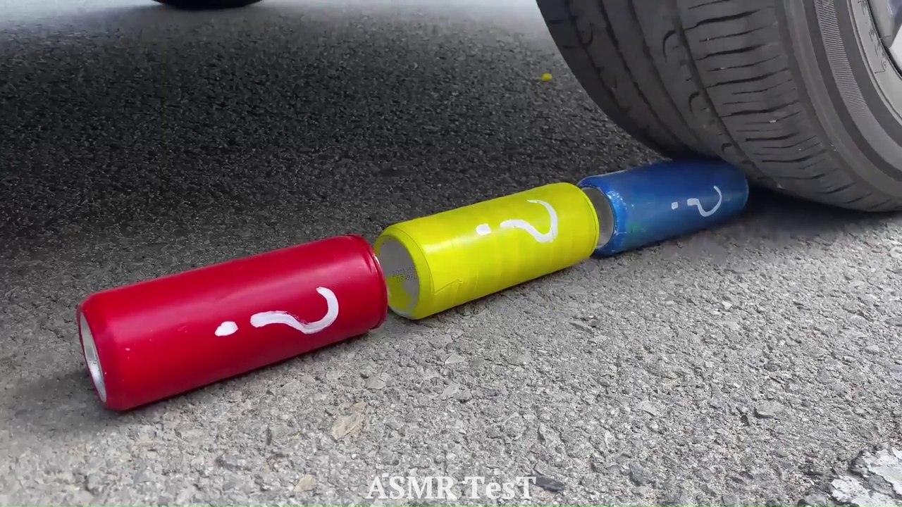 Experiment Car vs Water Balloons | Crushing Crunchy & Soft Things by Car | HardeTesT ASMR