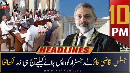 ARY News Headlines | 10 PM | 3rd April 2023