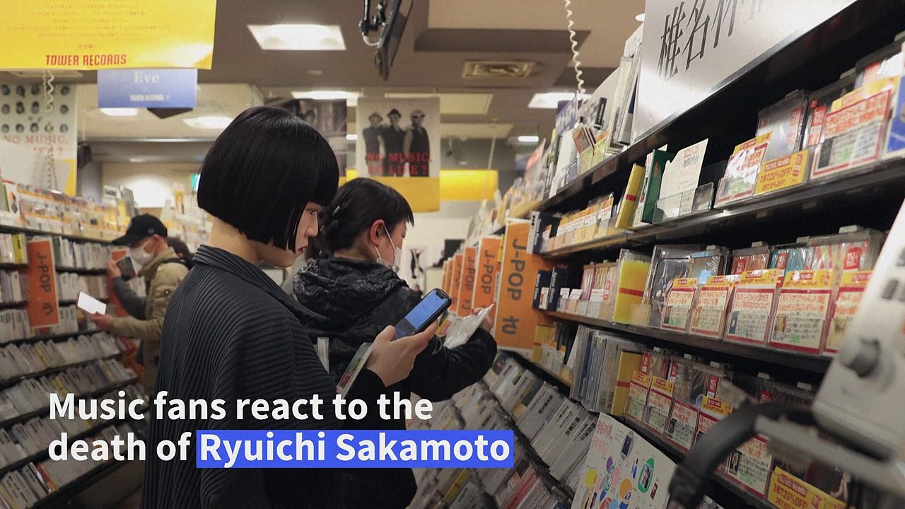 Sorrow in Japan after the death of Ryuichi Saka...