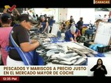 Operación Venezuela Come Pescado expende pescados y mariscos a precio justo en el Mercado de Coche