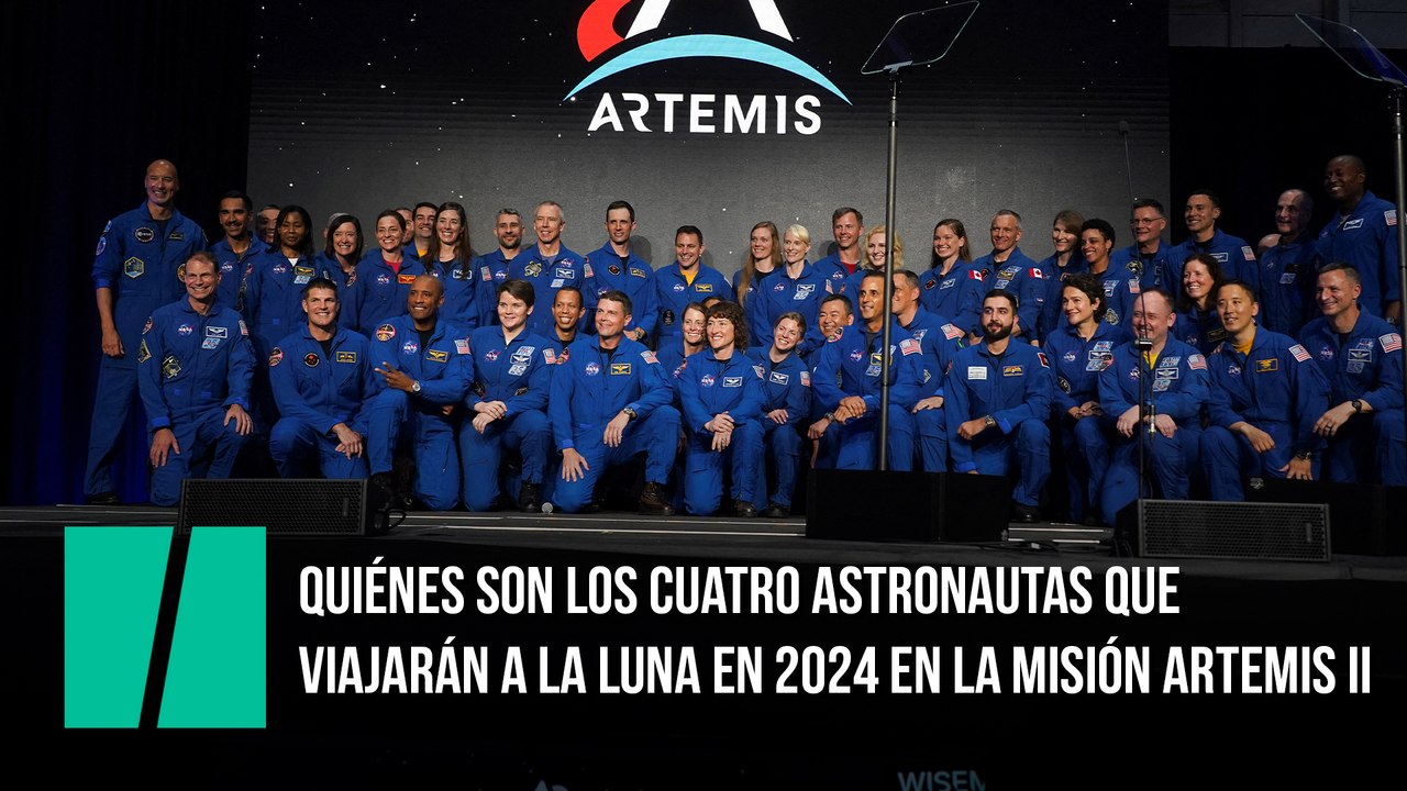 Quiénes son los cuatro astronautas que viajarán a la Luna en 2024 en la misión Artemis II