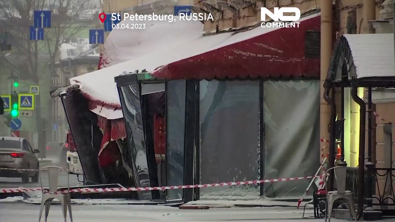 WATCH: Flower tributes at cafe where Russian bl...