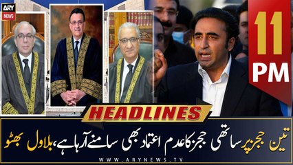 ARY News Headlines | 11 PM | 3rd April 2023