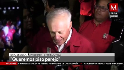 "Esperamos que sean unas elecciones limpias, queremos piso parejo": Presidente del PRI Edomex