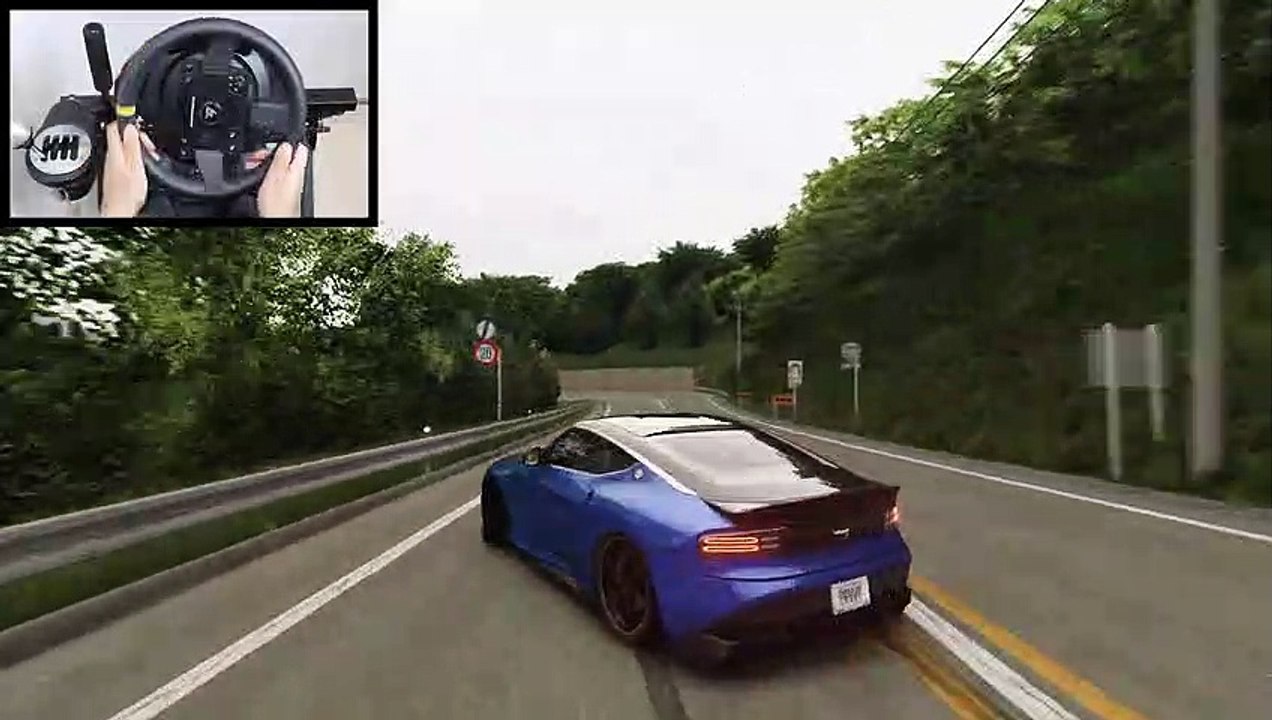 Drifting Nissan 400Z on Nagao Touge - Assetto Corsa (Steering Wheel   Shifter) Gameplay(1080P_60FPS)
