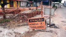 Obras deixam buracos e lama em Ananindeua e moradores se sentem esquecidos