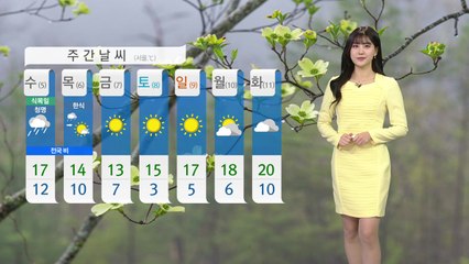[날씨] 밤부터 단비, 건조·고온 주춤…남해안·제주 비바람 / YTN