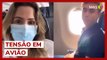 Ana Paula Renault discute com deputado Nikolas Ferreira durante voo