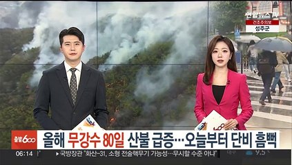 올해 무강수 80일 산불 급증…오늘부터 단비 흠뻑