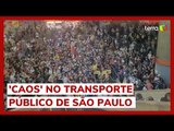 Com greve em quatro linhas do Metrô, plataformas e ônibus ficam lotados em SP
