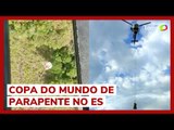 Piloto de parapente é resgatado de helicóptero após acidente no ES; outro atleta morreu