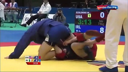 74kg   MANNING, Lloyd (IRL) - SZULINSKI,  Wojciech (USA)   Sambo 2014   World Championship Japan