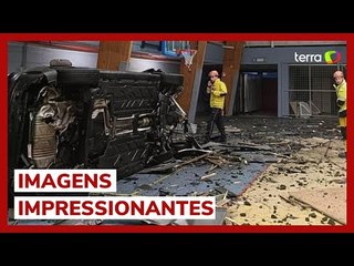 Carro de ex-jogador da Lazio 'voa' e atinge ginásio em acidente na Bélgica