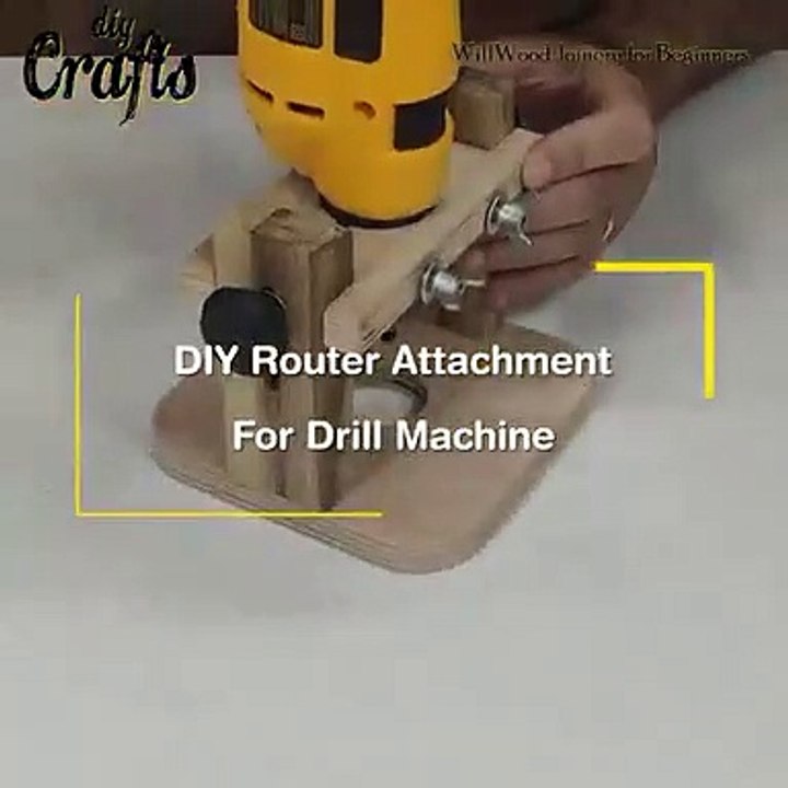 router attached for drill machine make a drill-powered sander for ...