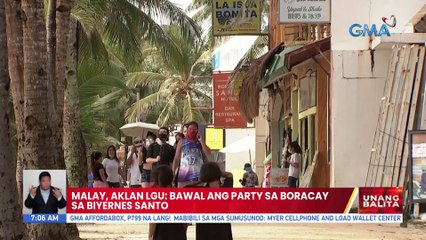 Malay, Aklan LGU: Bawal ang party sa Boracay sa Biyernes Santo | UB