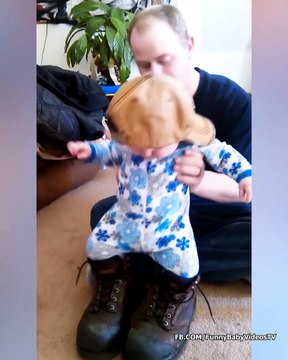Funniest Daddy Takes Care of Baby - What Crazy Things Happens