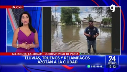 Piuranos atemorizados por nuevas lluvias torrenciales