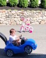 Funniest and Cutest Moments When Daddy Driving with Baby