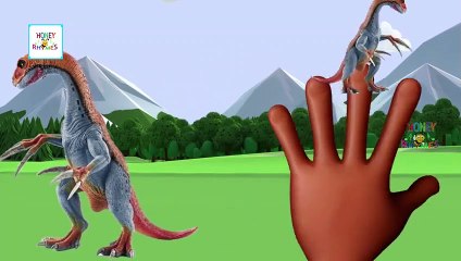 Download Video: Finger Family Dinosaurs Cartoons For Kids   Dinosaurs Daddy Finger Rhymes Preschool Songs