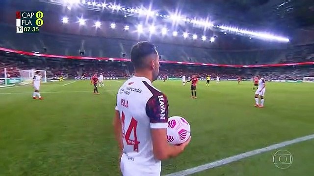Copa do Brasil 2021 Athletico-PR x Flamengo (semifinais, 1ª) com Luís Roberto (Globo) 1º tempo
