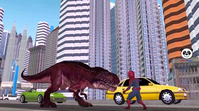Hulk Vs Dinosaurs And Spiderman Vs Dinosaurs Cartoons Finger Family Nursery Rhymes for Children