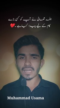 Allah Na Ap Ko Kasi Bra Kam Kalea Paeda Kea | Muhammad Usama | Osama Khan | محمد اسامہ