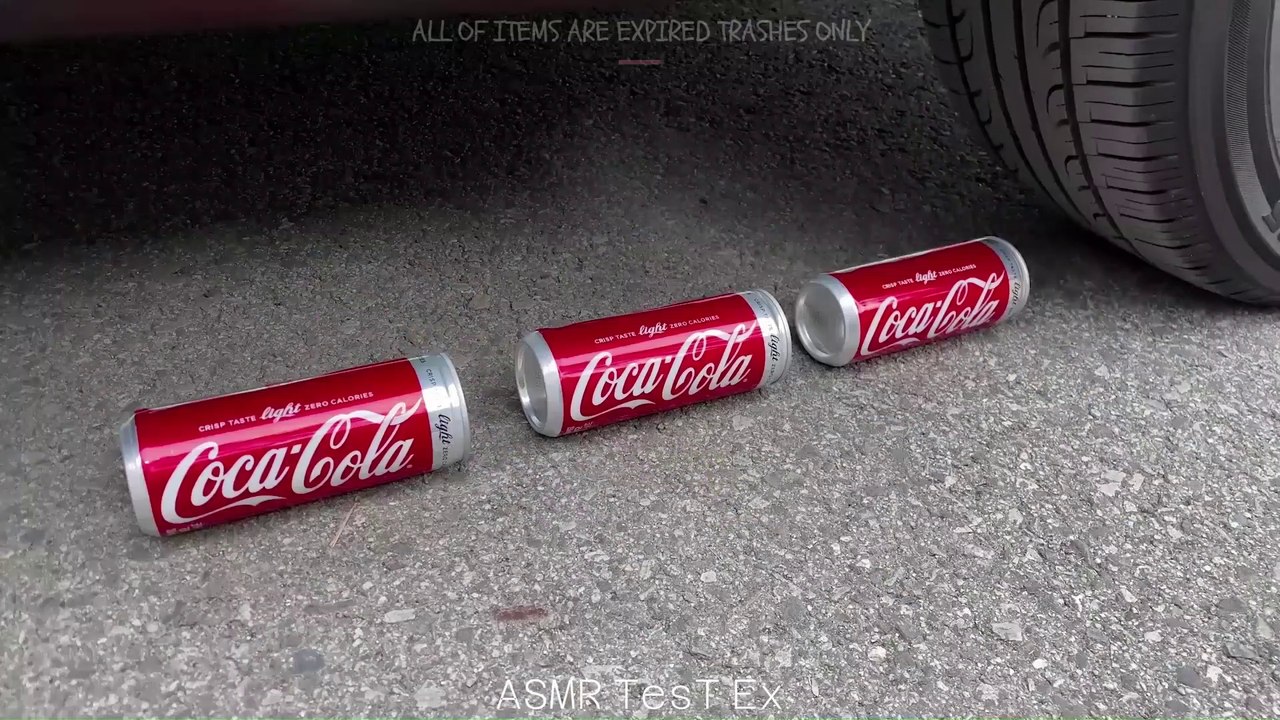 Crushing Crunchy & Soft Things by Car! EXPERIMENT CAR vs Coca Cola
