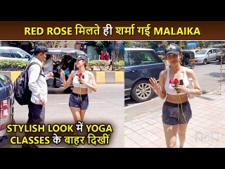 Malaika Arora Blushes As She Gets A Red Rose From A Crazy Fan