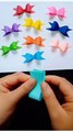How To Make Bow Out Of Paper || Easy Paper Bow #paper bow, #gift bow, #how to