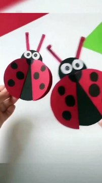 How to make a paper ladybug| Preschool craft #manualidades #избумаги #papercrafts