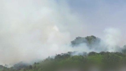 경기 남양주 예봉산 산불 이틀째 진화 중 / YTN