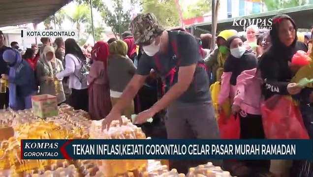 Tekan Inflasi, Kejati Gorontalo Gelar Pasar Murah Ramadan