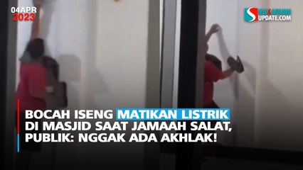 Bocah Iseng Matikan Listrik di Masjid saat Jamaah Salat, Publik: Nggak Ada Akhlak!