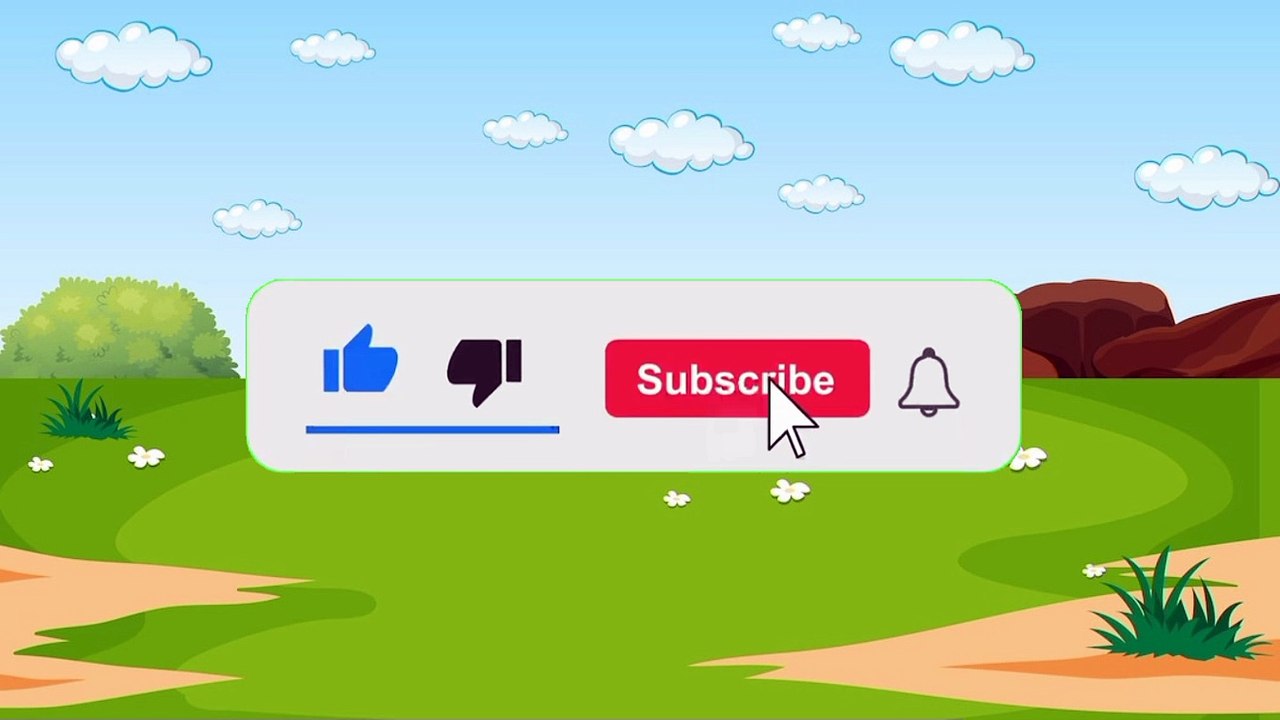 Green Screen subscribe button without copyright