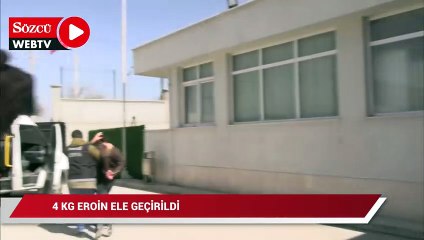 Konya'da sahur vakti il dışından getirilen 4 kg eroin yakalandı