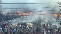 Huge fire engulfs market in Bangladeshi capital