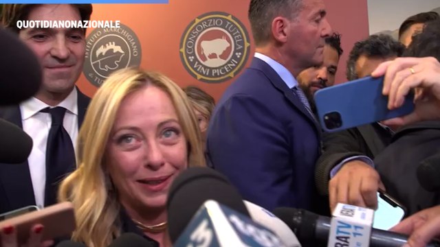 Giorgia Meloni: Vino un'eccellenza della nostra nazione