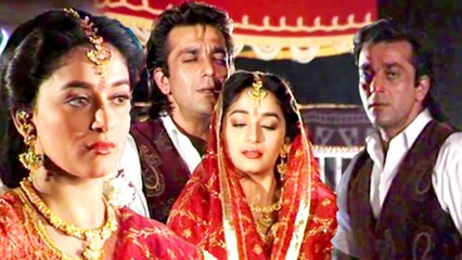 Sanjay Dutt & Madhuri Dixit Shooting Wedding Scene | Mahaanta (1997 Film)