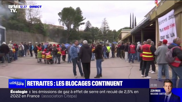 Ça fait maintenant un mois qu'on est tous les jours en grève : sur ce site Enedis d'Aix-en-Provence, la CGT Énergie poursuit la mobilisation contre la réforme des retraites
