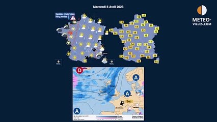 prévisions météo villes du mardi 4 avril 2023
